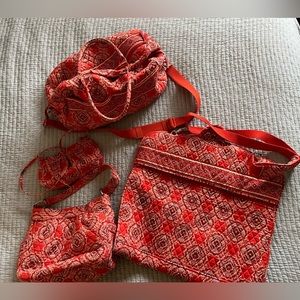 Set of Vera Bradley bags in Paprika